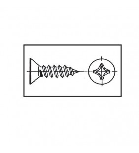 Tornillo 4,2X19 avellanado inox