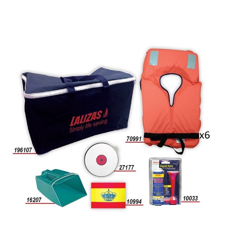 Pack seguridad básico 6 pax para Zona 5 Lalizas
