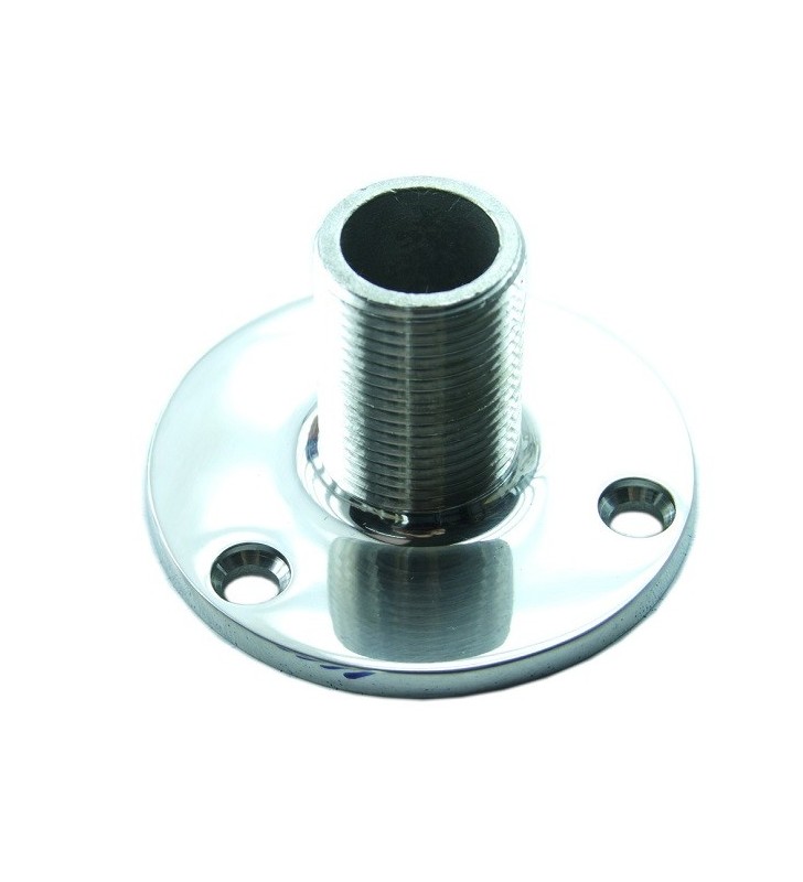 Soporte fijo inox para antena VHF perfil bajo