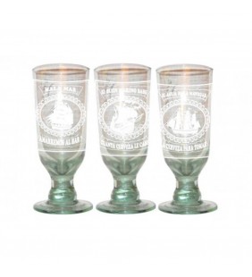 6 vasos de cerveza marineros