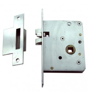 Cerradura F: 144 x 22 de embutir con resbalón antivibratorio
