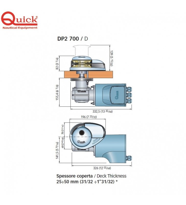 Molinete Prince DP2 700W Quick