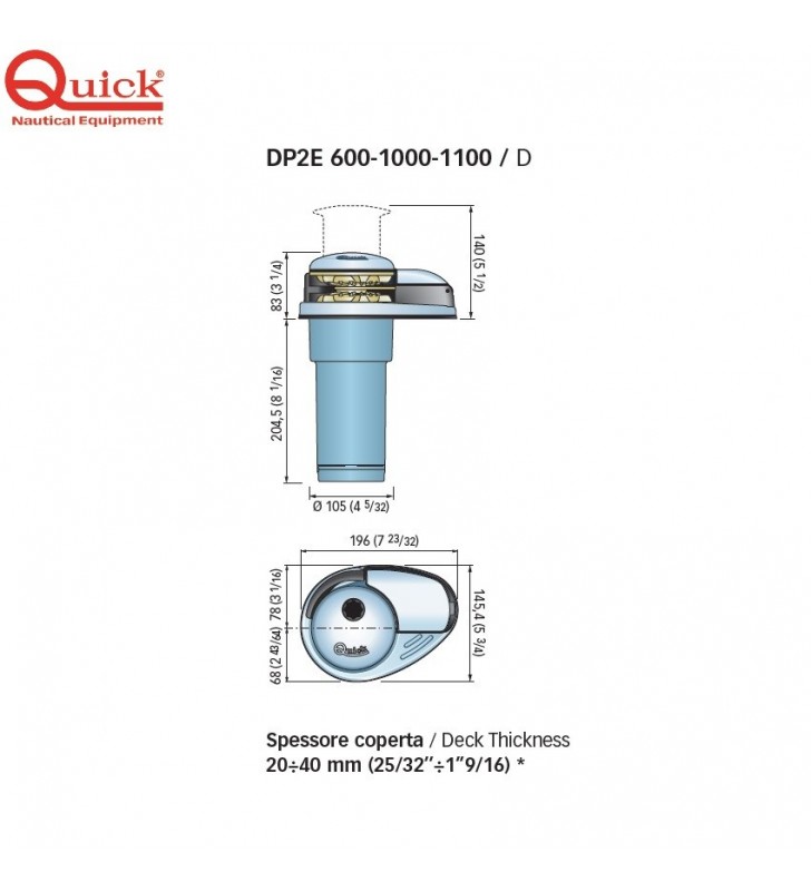 Molinete Prince DPE 500W Quick