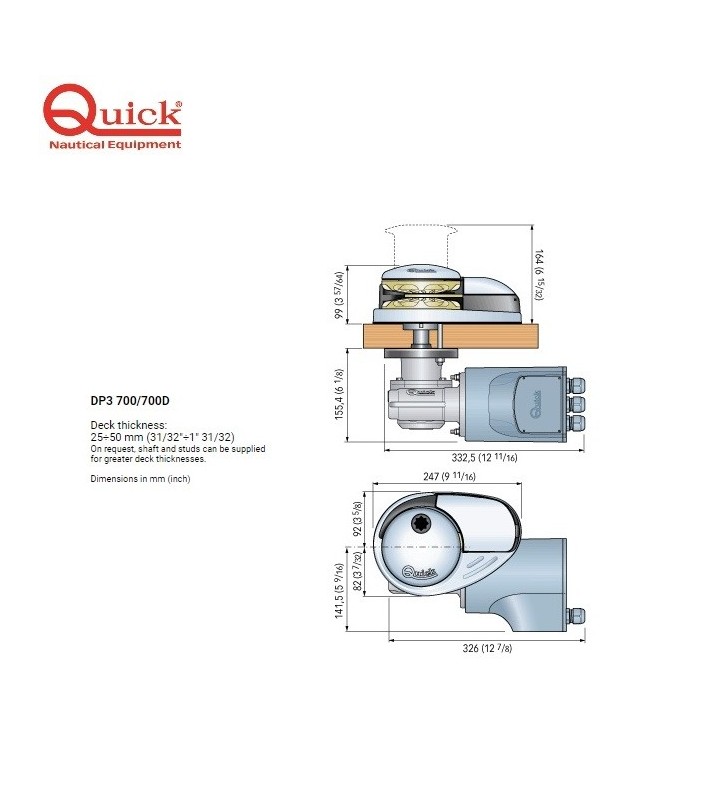 Molinete Prince DP3 700W Quick