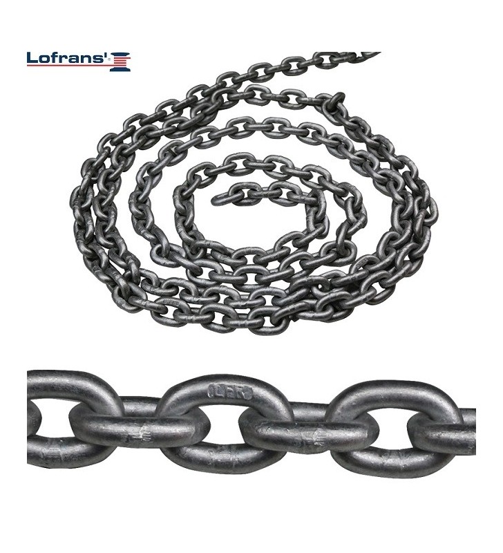 10 mm 30 metros cadena calibrada ISO 4565 galvanizada Lofrans