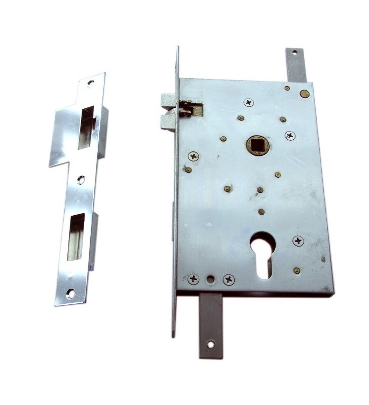 Cerradura de 3 puntos de embutir para bombín F: 220X25