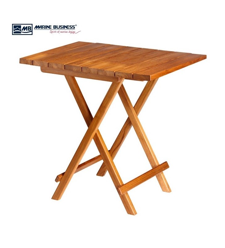 Mesa teca plegable 80 x60 cm.