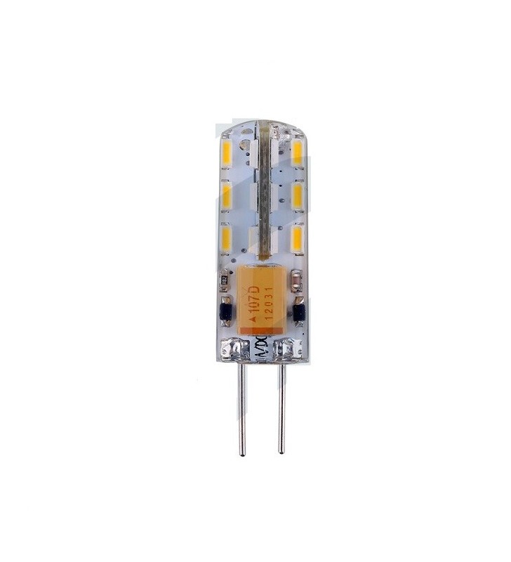 Bombilla G4 24 Led blanco cálido siliconada