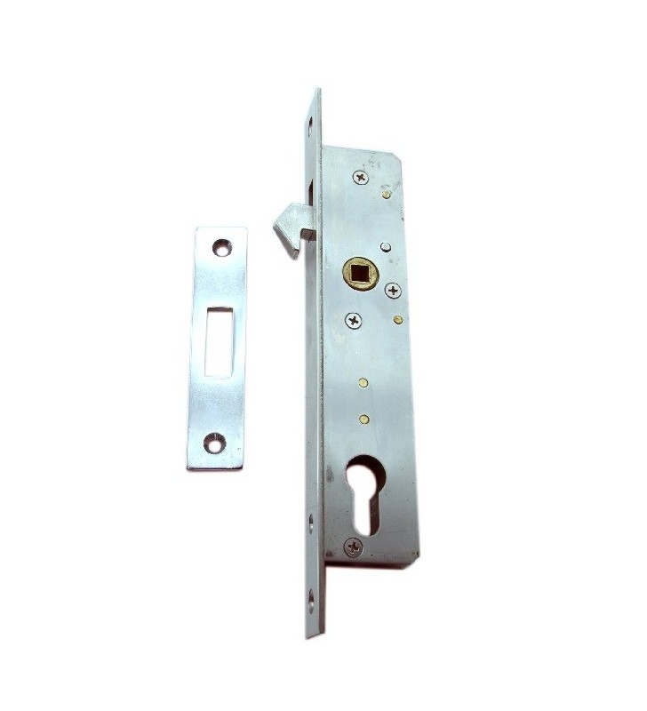Cerradura de embutir para bombín para puerta corredera