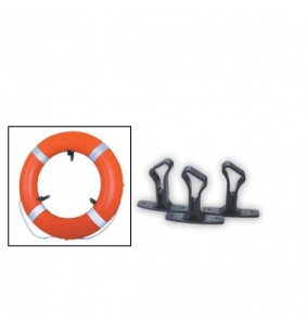 Set soportes para aro salvavidas