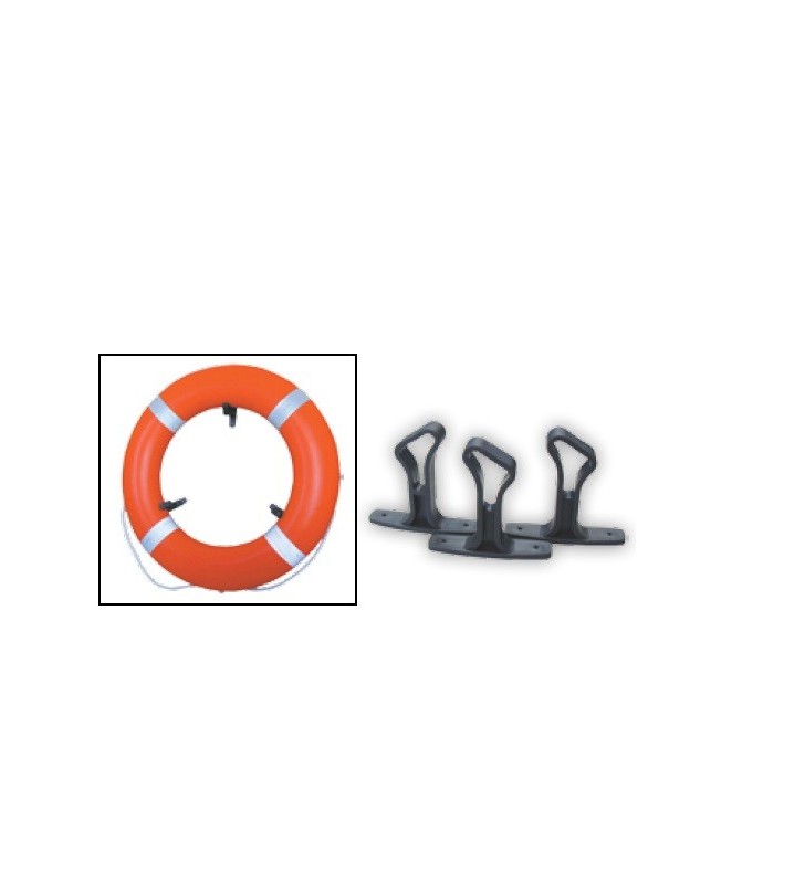 Set soportes para aro salvavidas