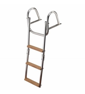 Escalera plegable con pasamanos 3 peldaños