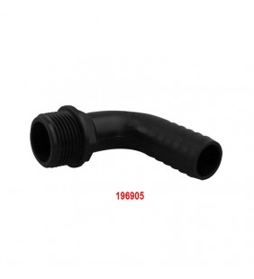 Racord codo 20 mm Ø rosca macho
