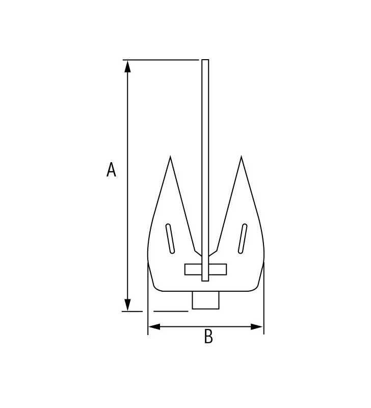 Ancla Britany 10 Kg galvanizado