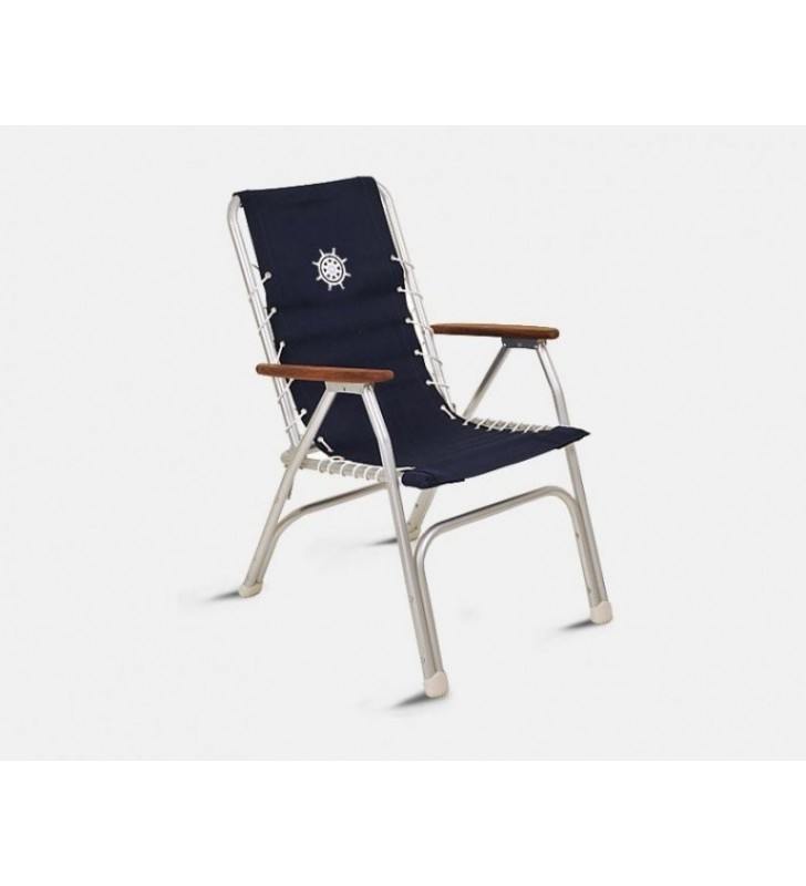Sillón plegable Marathon aluminio azul