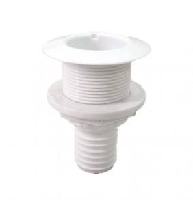 Pasacasco para tubo de 42mm blanco