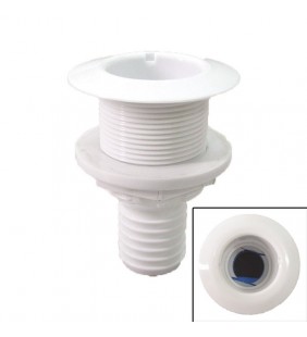 Pasacasco para tubo de 32mm con anti retorno blanco