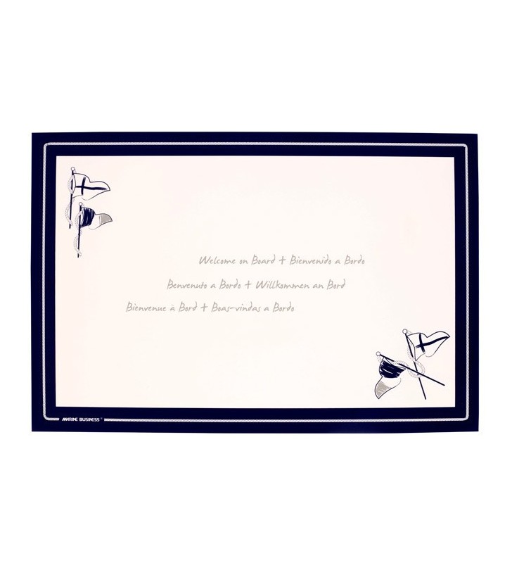 Mantel individual plastificado Welcome on board 6 uds.