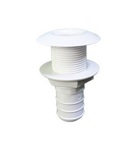 Pasacasco para tubo de 20mm blanco