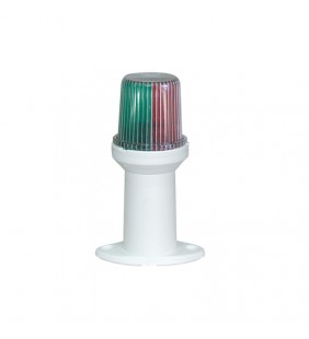 Luz tricolor Lalizas, carcasa blanca