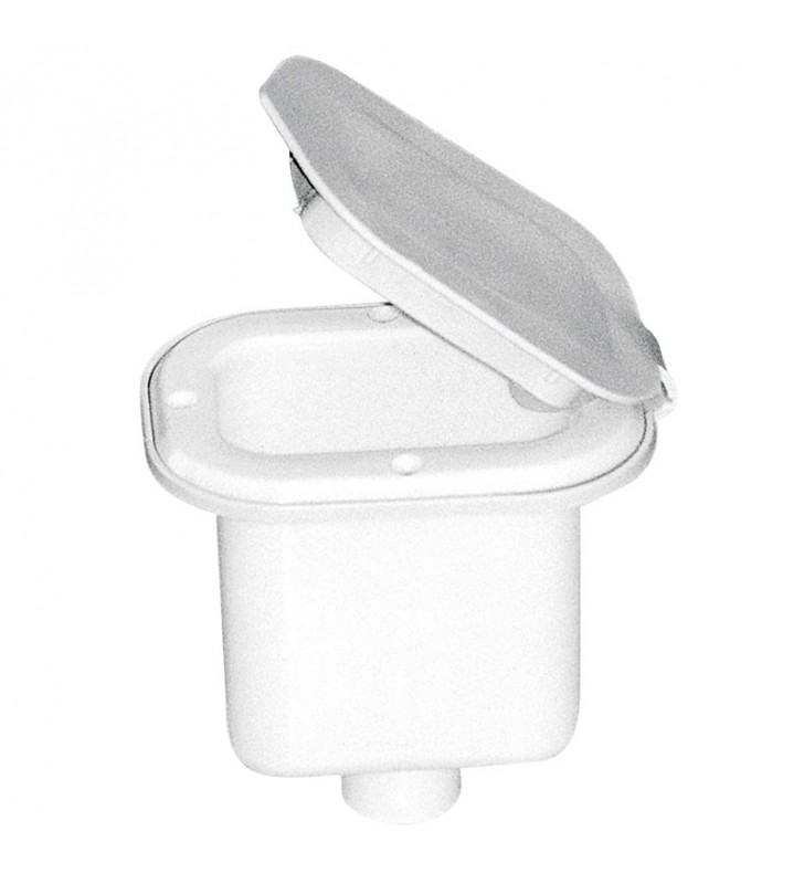 Registro cuadrado con tapa para ducha