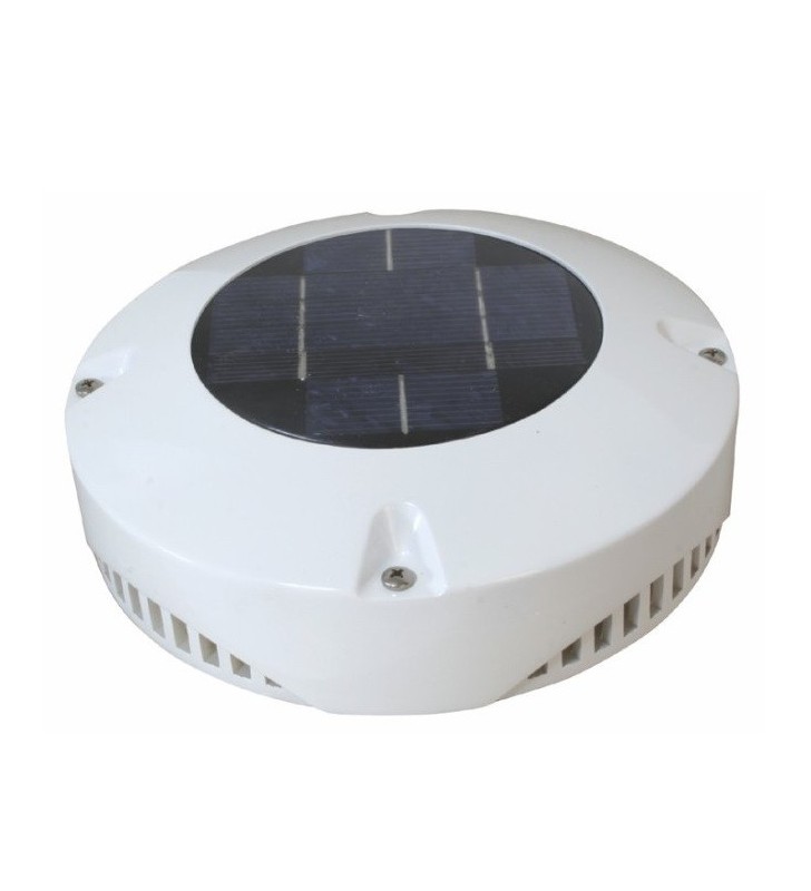 Ventilador solar de cabina blanco
