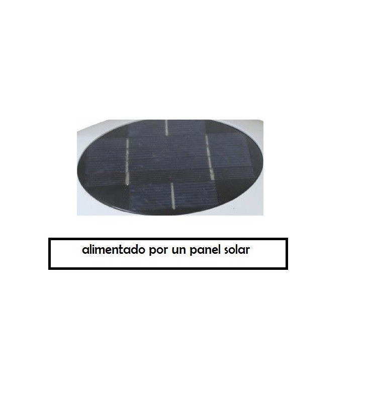 Ventilador solar de cabina blanco