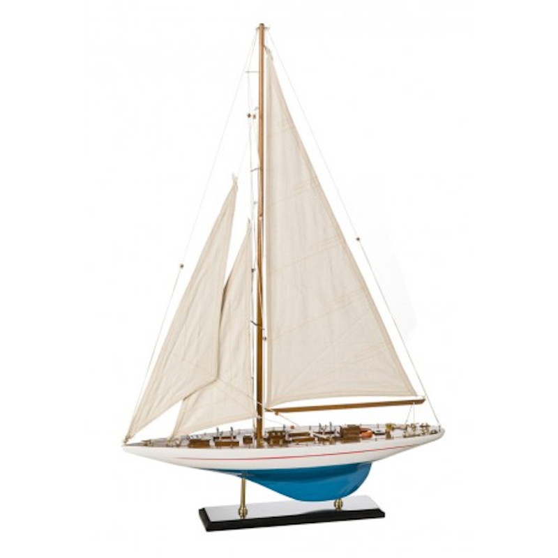Maqueta del velero Shamrock de 65 cm